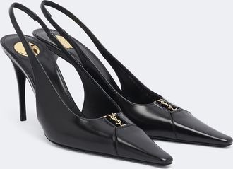 Saint Laurent Salones destalonados Cassandre de piel