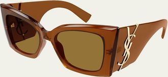 Saint Laurent Blaze Acetate Cat-Eye Sunglasses