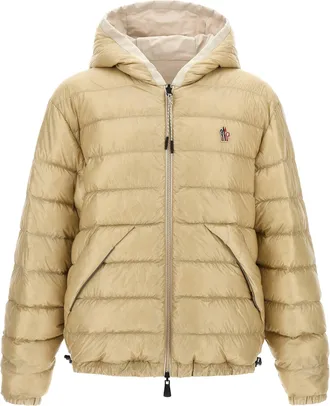 Moncler Mens Beige Polyamide Shell Jacket Clothing