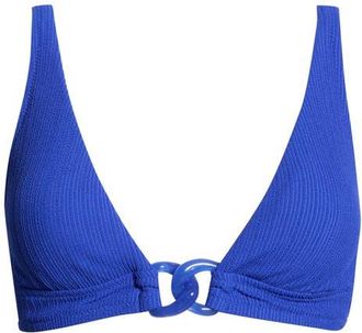 Sanctuary Rib Triangle Bikini Top in Luminous Blue at Nordstrom, Size X-Small