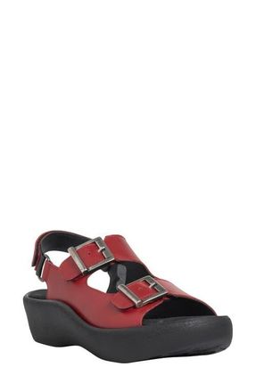 Wolky Fortune Platform Slingback Sandal in Red at Nordstrom, Size 11Us