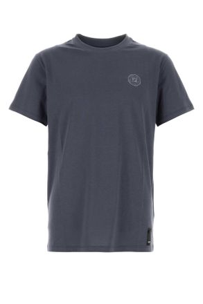 Fendi Air Force Blue Cotton T Shirt