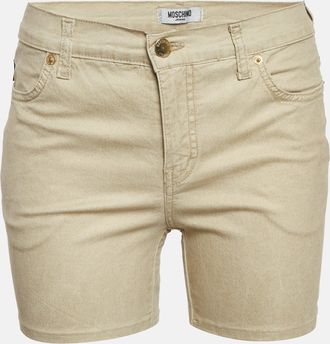 Moschino Jeans Gold Stretch Cotton Regular Shorts