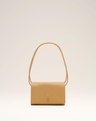 Ami Yellow Cowhide Leather Voulez-Vous Wallet On Strap Yellow - OS - Unisex