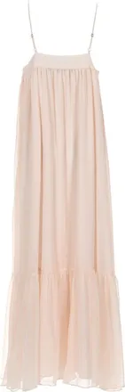 Rotate Chiffon Midi Dress - Pink