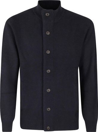 Barbour C&aacute;rdigan de lana con cremallera completa - Knitwear - Hombre - Azul - XL