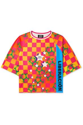 Liberal Youth Ministry Printed Checked Jersey T-Shirt