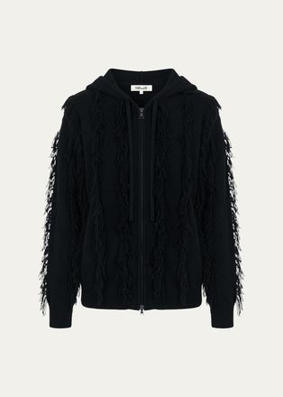 Diane Von F&uuml;rstenberg Maxime Hooded Fringe Sweater