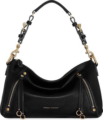 Rebecca Minkoff Small Rivington Leather Shoulder Bag in Black at Nordstrom
