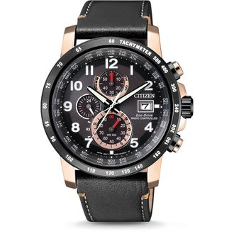 Citizen Mens Black Watch AT8126-02E Leather - One Size