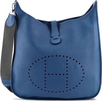 Hermès Evelyne Bag Gen III Clemence TGM crossbody bag - Blauw