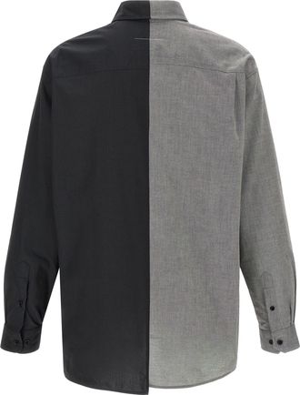 Maison Margiela Two-Tone Numeric Signature Shirt - Multicolor
