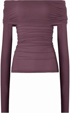 Wolford Sheer Drape Top Long Sleeves