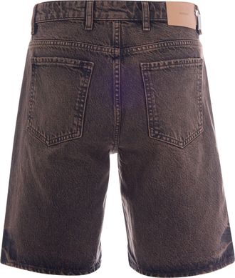 Represent Mens Denim Bermuda Shorts Bark Cotton