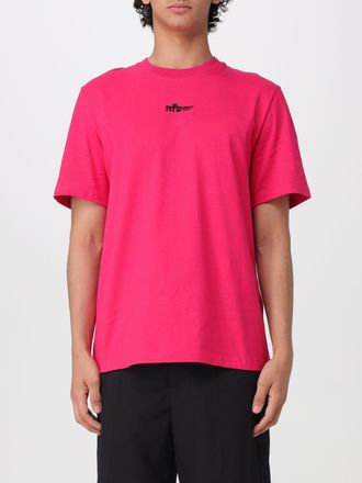 Msgm T-shirt in cotone con logo ricamato