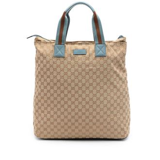 Gucci Pre-owned Gucci GG Canvas Web Vertical Tote Ladies OJKIR6UIAB9IEHJF
