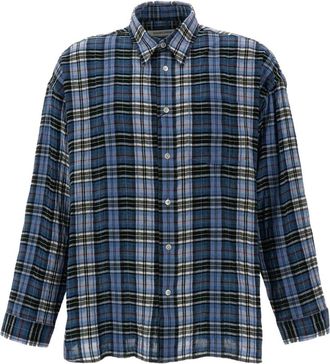 Sunflower Plaid Shirt - Heren - Overhemden - Blauw - Maat: M Katoen