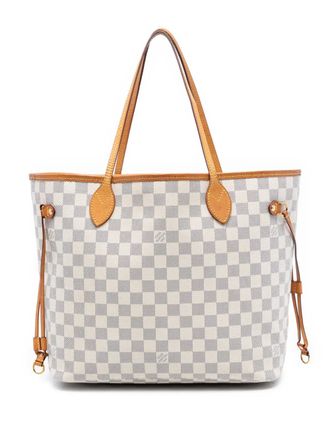 Louis Vuitton 2015 Damier Azur Neverfull MM tote bag - Bianco