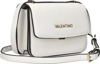Valentino Tassen, Dames, Wit, ONE Size, Leer, Elegante Flap Re Flap Schoudertas