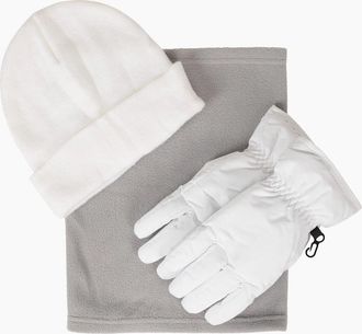 Mountain Warehouse Womens Mountain Warehouse Womens/Ladies Snow Accessories Set - Cream - Size: M