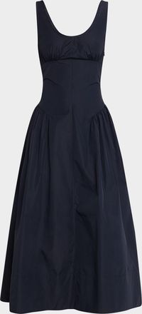 Proenza Schouler Kendall Sleeveless Technical Cotton Midi Dress
