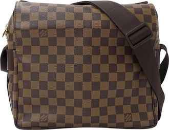 Louis Vuitton Damier Canvas Ebene Damier Canvas Shoulder Bag (Pre-Owned)
