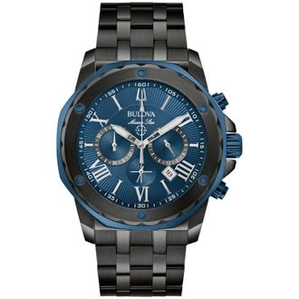 Bulova Marine Star Heren Horloge Zwart 98B410