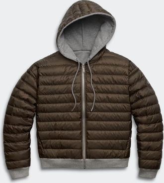 Canada Goose Manteau &agrave; capuchon r&eacute;versible Fuse (Femmes, Anchor Grey/Azurite Blue, TG)