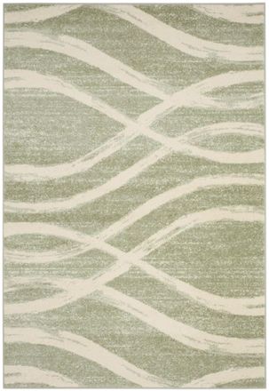 Safavieh Alfombra polipropileno salvia/crema 76 x 305 cm