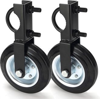 OEM Kit De Ruedas Para Port&oacute;n Met&aacute;lico Batiente Con Marcos De 1-5/8 A 2, Rueda Agr&iacute;cola Resistente De 6 Para Cerca De Alambre, Evita Rozamientos, Color Ne