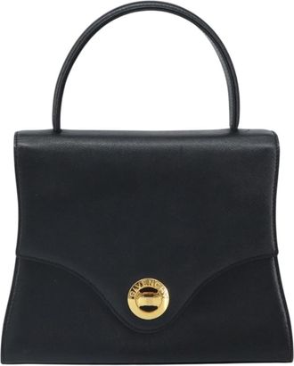 Givenchy Vintage Handbag Leather Black Leather Handbag (Pre-Owned)