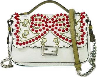 Fendi Pre-owned Mini Bags, female, White, Size: ONE SIZE Pre-owned Mini Bag