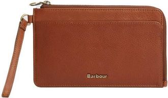 Barbour Laire Leather Wristlet in Brown at Nordstrom