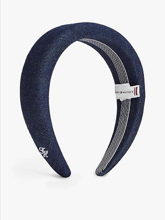 Tommy Hilfiger Diadema acolchada en tejido denim