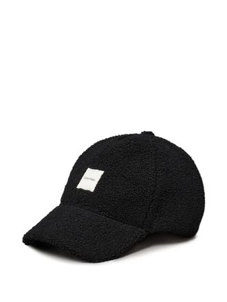 Calvin Klein logo-patch cap - women - Polyester - One Size - Black