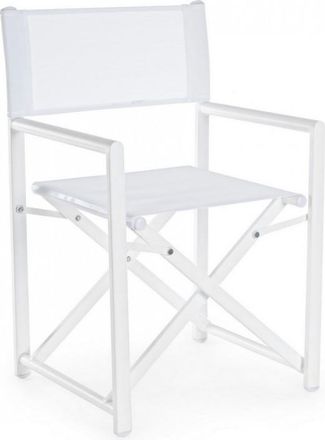 OEM Silla De Director Taylor Blanca Bizzotto Garden Plegable Casa