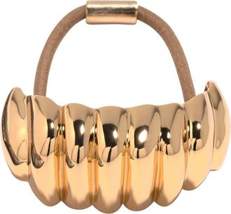 Jennifer Behr Cornetto Ponytail Wrap in Gold at Nordstrom