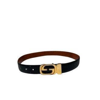 Gucci Cintura Vintage con Logo GG Pre-owned - - Pre-owned - Donna - Nero - ONE SIZE