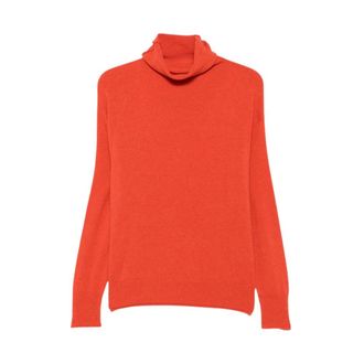 C.T. Plage Roll-neck Kasjmier Trui - Dames - Coltruien - Oranje - M - Kasjmier - Truien & Vesten