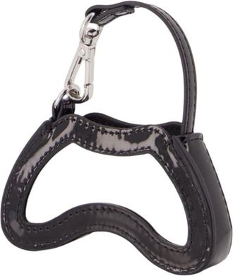 Diesel Womens Play Charm Synthetic Leather Black Faux Accessories Charms