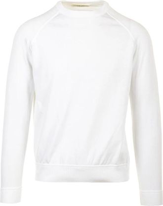 FILIPPO DE LAURENTIIS Round-neck Truien - Heren - Ronde hals truien - Wit - 3XL - Truien & Vesten