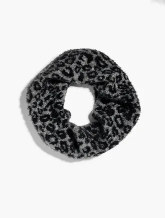 Talbots Snow Leopard Snood - Shadow Heather - 001 Talbots