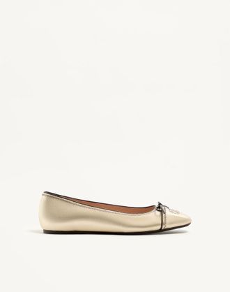 Valentino Garavani VLogo Signature Ballerina In Laminated Nappa 05Mm Wo