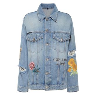 Philipp Plein Mujer, Chaquetas, Azul, Talla: M
