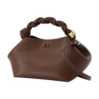 Ganni Womens Bou Shoulder Bag Brown Synthetic
