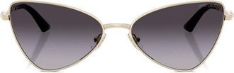 Jimmy Choo Eyewear Occhiali da sole cat-eye - Oro