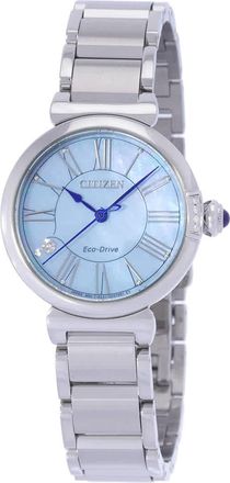 Citizen L Series Eco-Drive Mother of Pearl Dial Ladies Watch EM1060-87N