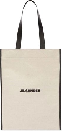 Jil Sander Minimalistische Canvas Shopper Tas - Heren - Shoppers - Beige - ONE Size - Katoen - Tassen