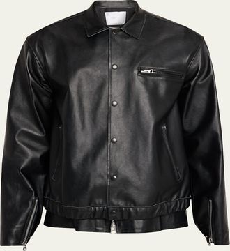 sacai Shiny Leather Jacket