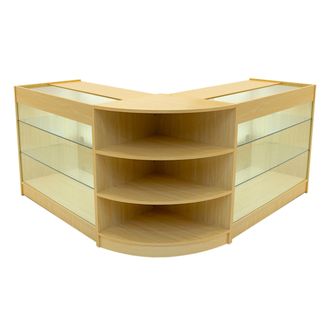 MonsterShop Apollo LED Shop Counter Set LM60 & 2 x K1200 - Maple in Beige